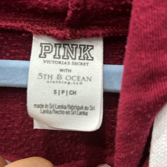 PINK FSU Sparkle light hoodie with front pocket Great condition sweater SZ S - Picture 10 of 10